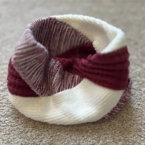 Texas A&M Knit Headband – Maroon/White Red - Image 4