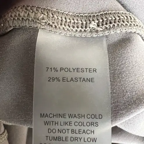 Johnny Was Calme Leggings Gray Pockets Workout Stretch Gym Active Lounge XL