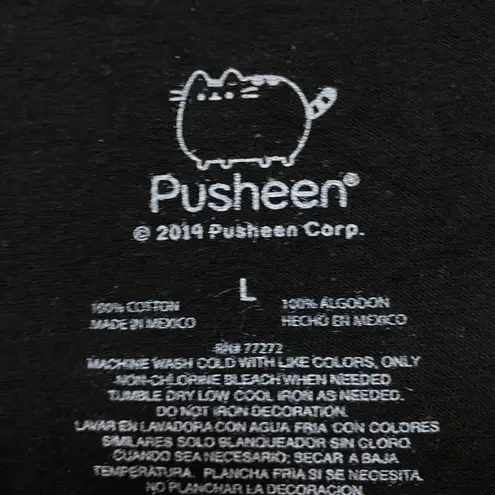 DJ Pusheen Beat da Beat Up Kawaii Pusheen The Cat Crop Top L