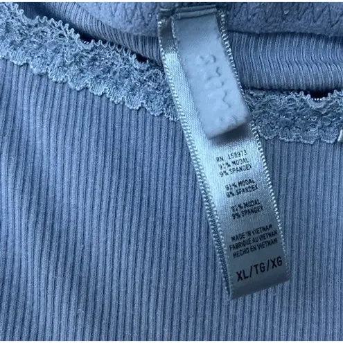 SKIMS Soft Lace Lounge Pants Artic Ribbed Women’s Size XL Athleisure Stretch