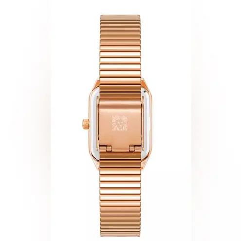 Anne Klein New  Women’s 
Red Dial Rose Gold Octagon Watch