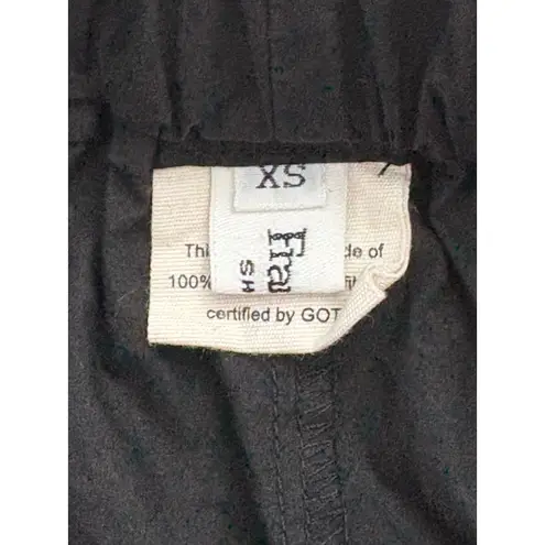 Frankie Shop Lui Pull On Organic Cotton Boxer Shorts Black Size XS