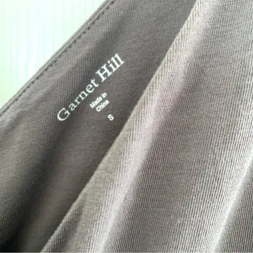 Garnet Hill Grey Faux Wrap Sleeveless Sundress