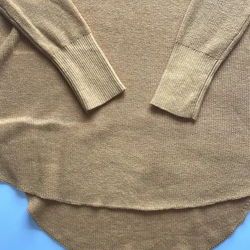 Natural Reflections women’s oversized tunic crew neck mustard yellow sweater M