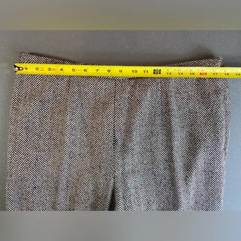 Dana Buchman Women Brown Herringbone Tweed Suit Jacket & Pants Wool size 14 & 16