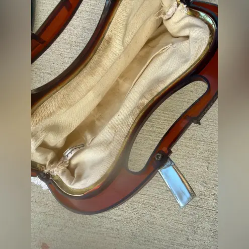 Vintage John Wind Crochet Clutch Bag White