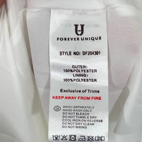 NWT Forever U Midi Dress Size 10 with 3D Fringe V