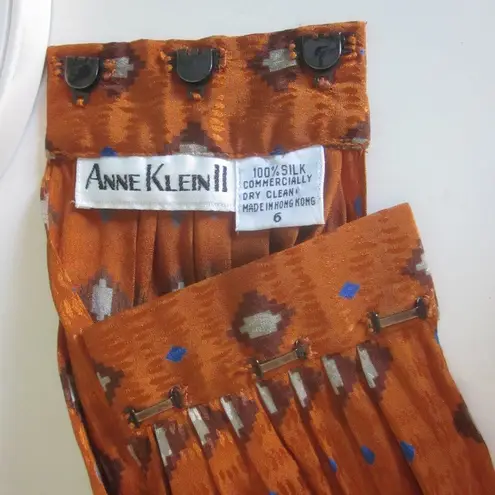 Anne Klein  II Petites Silk Skirt with Matching Pleated Cummerbund 6