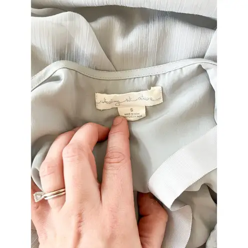 Staring At Stars | Anthropologie | Embroidered Babydoll Dress | Grey | Sz S