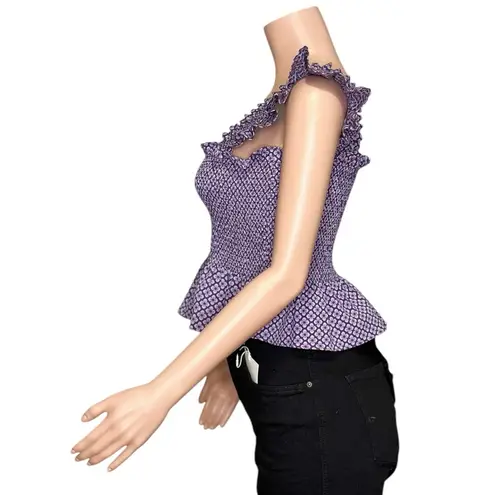 Hill House Paz Crop Top, Floral Jacquard, Medium