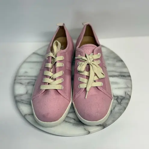 Vionic Shoes Woman's 7 Pink Canvas Lace Up Sunny Pisces Arch Support Comfort