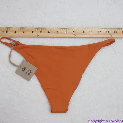 NEW Toast Swim Free People String Bikini Bottom in rusty red, L Red Size L