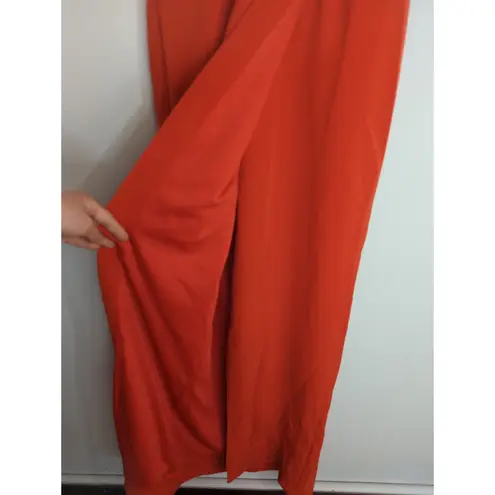 JS Collections Red Ruched Back V Neck Party Dress Women 2 NWT Valentine Holiday