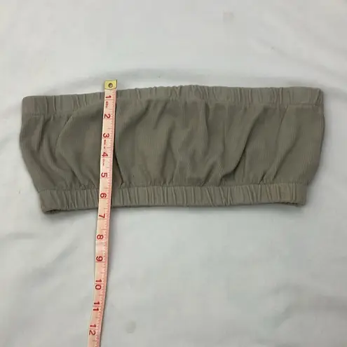 Forever 21  grey/green cropped tube top women’s size small perfect