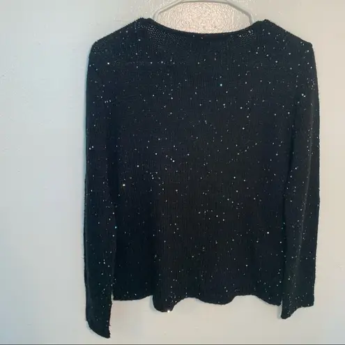 Narciso Rodriguez Crewneck Sweater Black Sequin S
