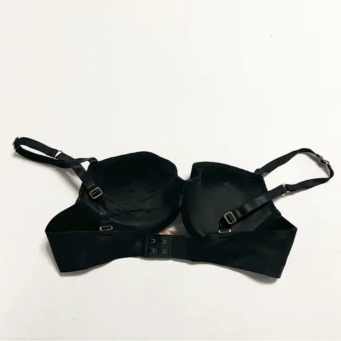 Stella McCartney Bra Basic Mesh Balconette Bra in Black Sz 34B EUC Style S72-108