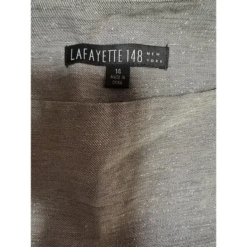 Women’s Lafayette 148 Sparkly Silver Knee