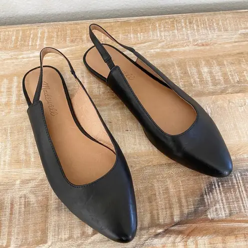 Madewell  Margot black sling back casual career flats 5.5