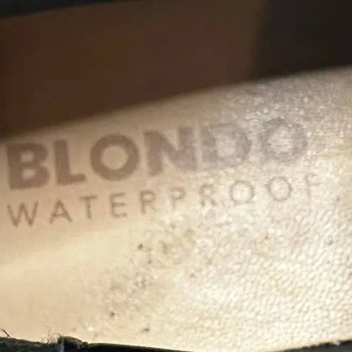 Blondo MCKAYLA chain Waterproof Sneakers Black Suede Size 7.5