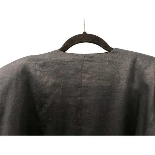 Vintage 90's Nicol Ferre Nautical Anchor Navy Blue Blazer Size 16 Women Sailing Black