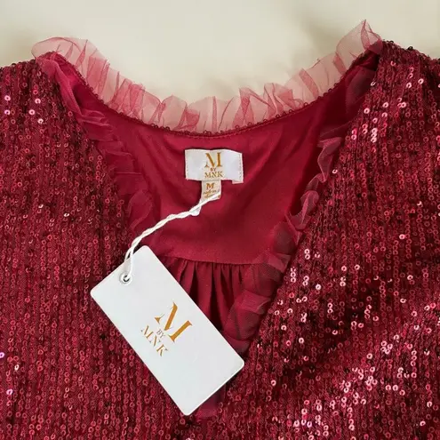 M by MNK Burgundy Sequin V