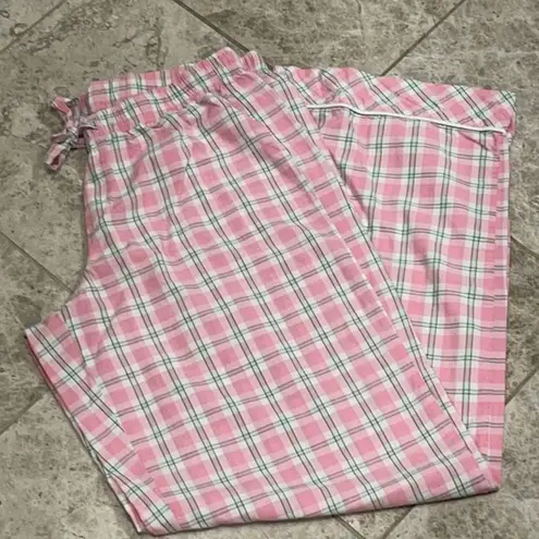 Victoria's Secret Victoria’s Secret Pink White Plaid PJ Pajama Pants