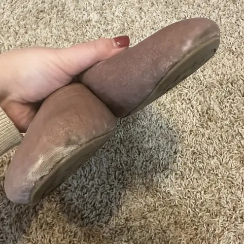 Birdies Starling Women's Size 8 Loafers Dusty Rose Pink Velvet Faux Fur Lining