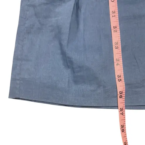 Elie Tahari Dusty Blue Long Sleeve Belted Shirt Dress Size S