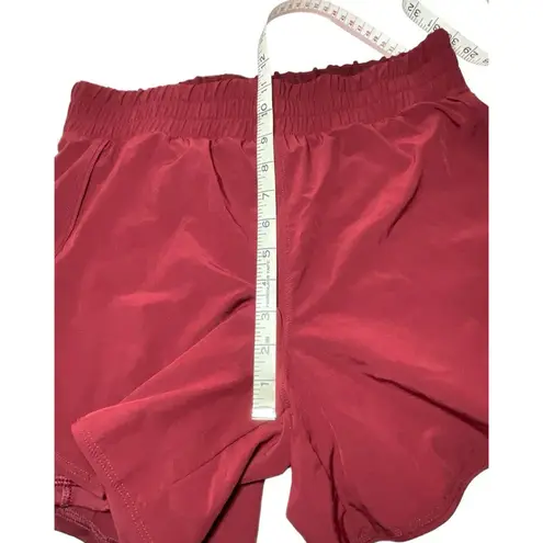 Avia  Womens Running Shorts Burgundy Red Maroon with Bike Liner Size Medium 8-10