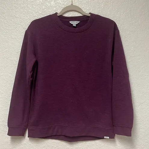 Orvis  Super Soft Plum Purple Crewneck Pullover Sweatshirt Size XS