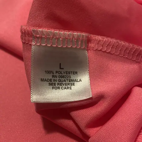 Magellan outdoors Magellan Fish Gear Pink and Silver Metallic Long Sleeve Dri Fit Top