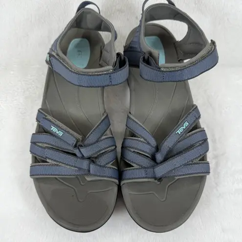 Teva Womens Hiking Sandals Blue Strappy Athletic Outdoor Shoes Size 10