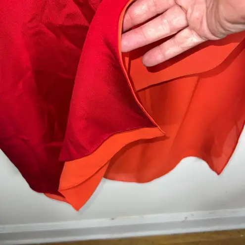 Josephine Chaus Collection Vintage Two Tone Layered Silk Skirt