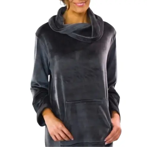 Softies by Paddi Murphy Snuggle Lounger Dress L / XL in Charcoal Grey Gray