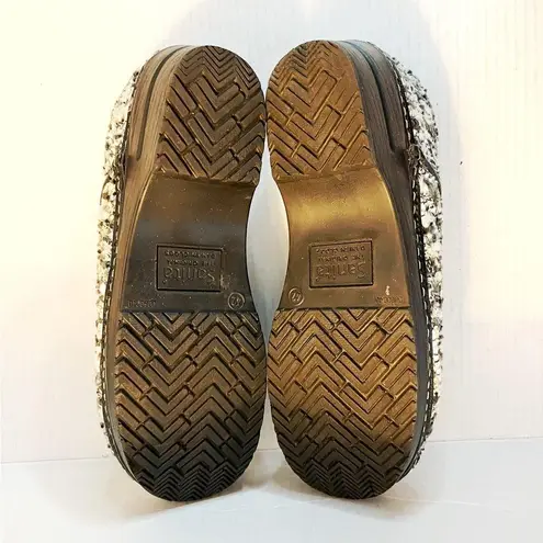 Sanita Clog Women's Professional Tilly Closed Gray Tweed Woven Clog Sz 42 EUC
