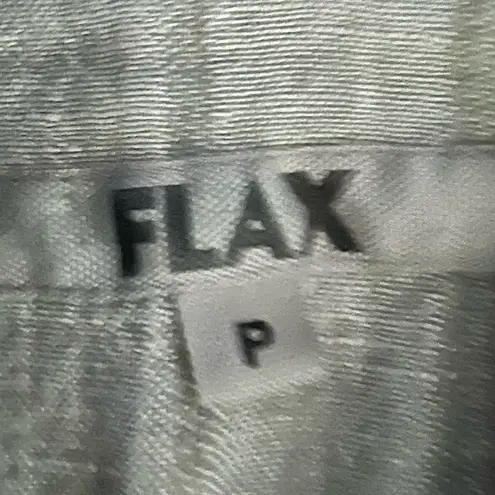 Flax Tan Linen Blazer Top Size small