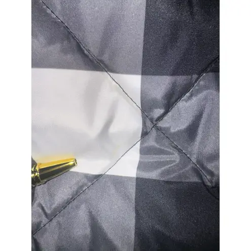 Woolrich Vest Women Large Duck Down Plaid Quilted Puffer Full Zip Classic