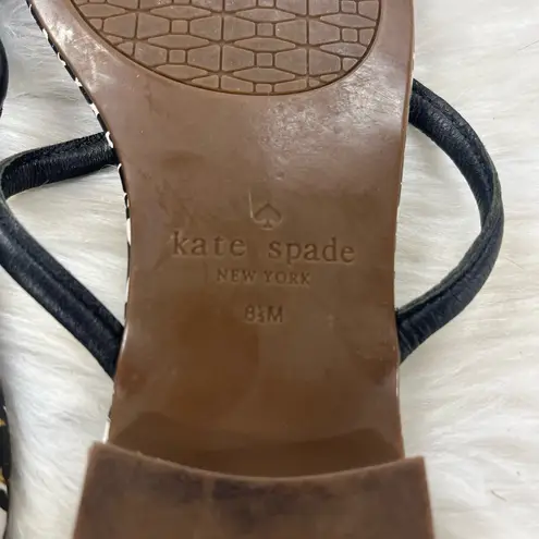 Kate Spade  NEW YORK Mystic Thong Sandals shoes with Top Bows and Spade Charm 8.5