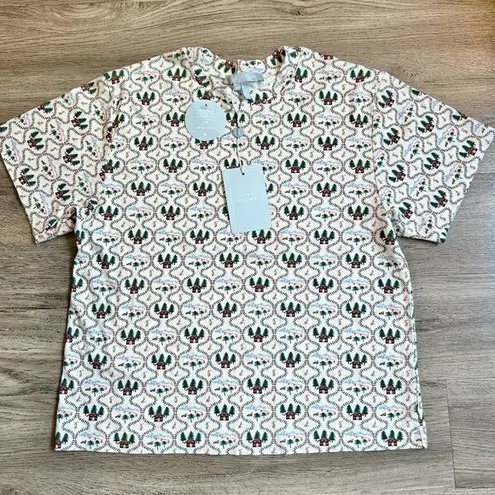 Hill House Charlotte Sleep Tee in Ski Chalet Size XS NWT