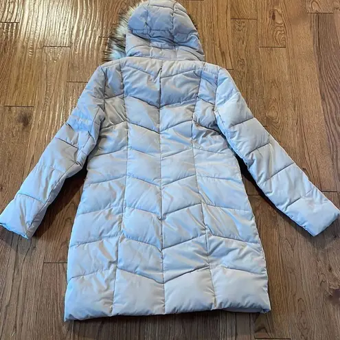 Calvin Klein  puffer jacket faux fur hood size medium