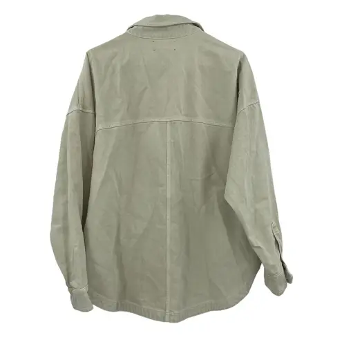 Xirena Cargo Oversized Denim Jacket Size Large 100% Cotton