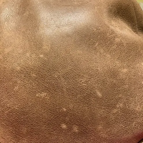 FASHIONABLE LOCAL & GLOBAL, Handmade in Ethiopia, Leather hobo crossbody, brown Brown