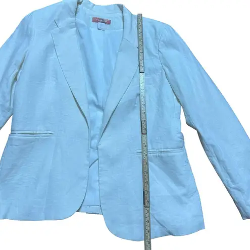 Marina Luna White Linen Blend Blazer Timeless Classic Sz XL Soft Girl Euro Style