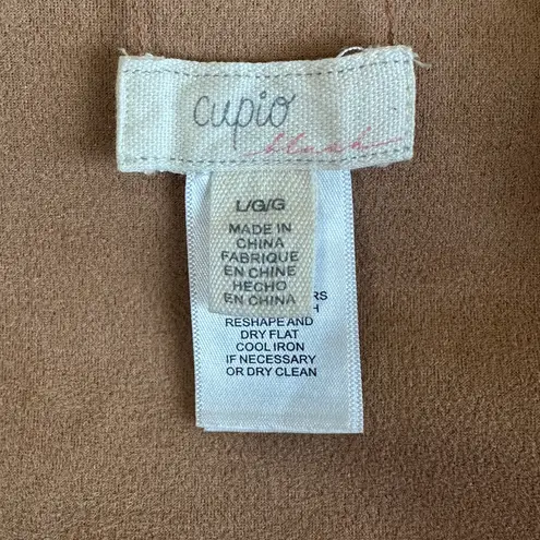 cupio Cardigan Womens L Brown Black Snake Print Open Front Boho Casual