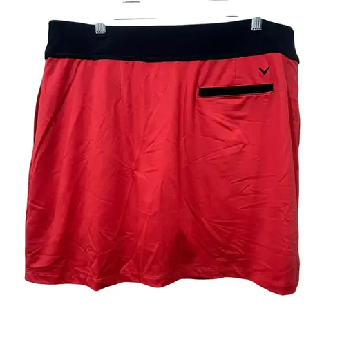 Callaway Women's TrueSculpt™ Wrap Golf Skort Size XL Geranium Pink Cooling