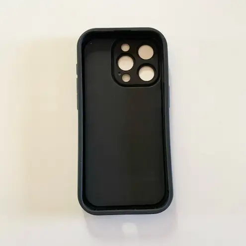 Black Solid Silicone Iphone 15 Pro Phone Case