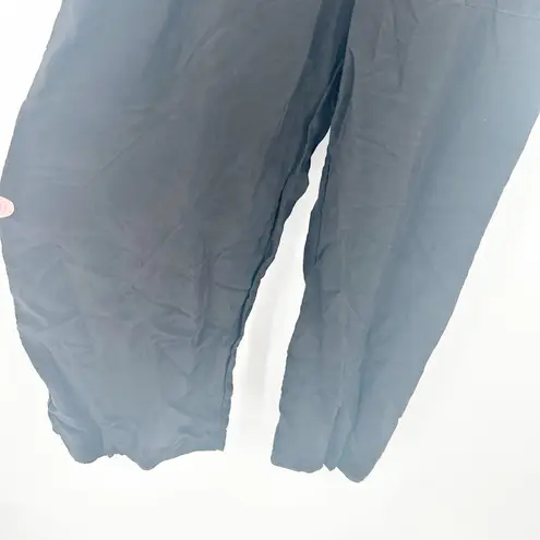 Stateside Womens Cupro Tie Back Vacation Chic Wide Leg Jumpsuit Size XS Black