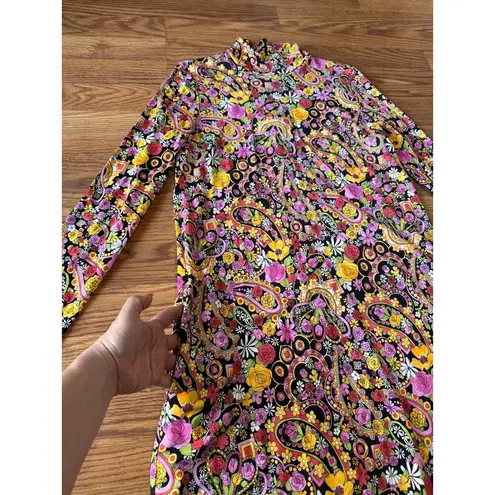 LA DOUBLEJ A line Suitcase Dress Tripping Nero in Fluid Jersey size XS Orange