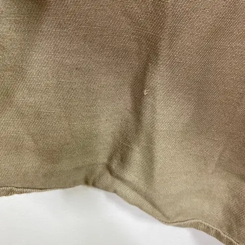 Taupe Grey Green Denim Animal Print Patchwork Jacket Women's Size X