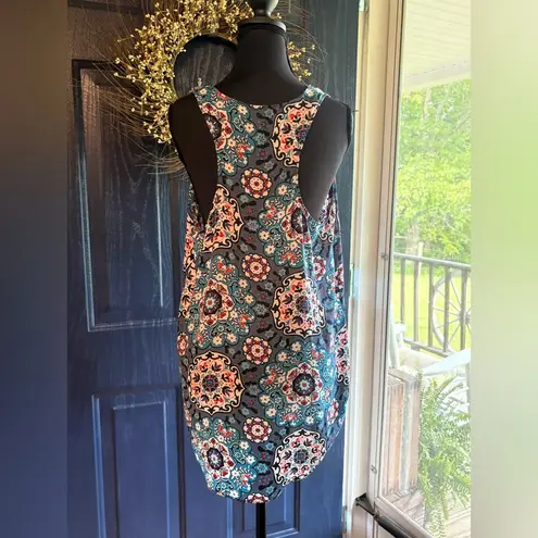 Loft  Blue and Red Boxy Sleeveless Tank Top Size M NWOT